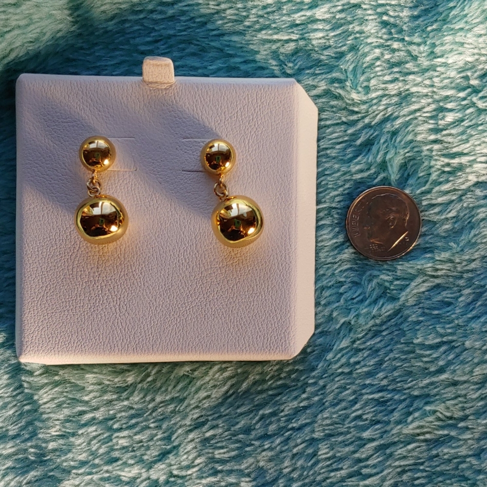 Argento Vivo Gold Earrings - Picture 5 of 6